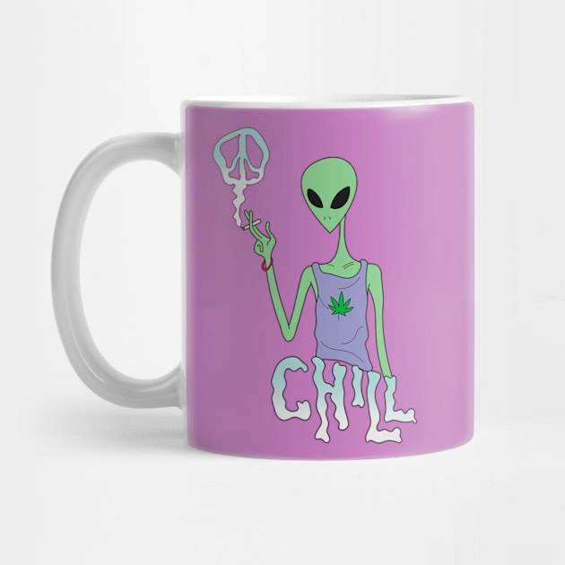 Chill Alien by myacideyes